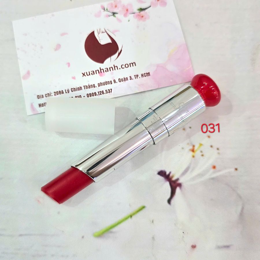 Son dưỡng Dior Addict Lip Glow mềm mịn, căng mọng - 031 đỏ dâu (Tester)