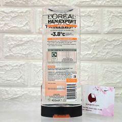 Tắm gội nam L’oreal Men Expert 5in1 Hydra Energetic kháng khuẩn, mát lạnh (màu trắng) - 400ml