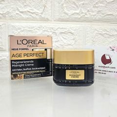 Kem dưỡng đêm L'oreal Age Perfect Midnight cao cấp trẻ hóa và sáng mịn da - 50ml 