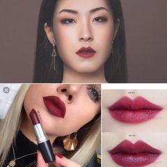 Son Mac Matte Lipstick lì mịn, giữ màu tốt #Diva đỏ rượu vang sang trọng, cuốn hút.