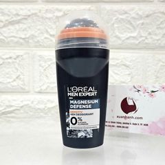 Lăn khử mùi nam L’oreal Men Expert Magnesium Defense cuốn hút (màu xám)