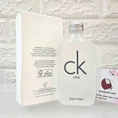 Nước hoa Calvin Klein CK One hương thơm tươi mát, tinh khiết, EDT - 100ml