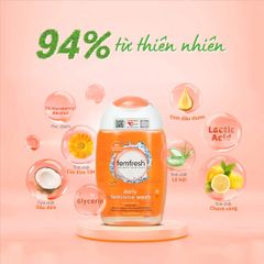Dung dịch vệ sinh phụ nữ Femfresh Daily Wash cao cấp kháng khuẩn và khử mùi, 250ml