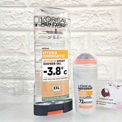 Lăn khử mùi nam L’oreal Men Expert Hydra Energy mát lạnh (màu trắng)