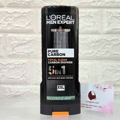 Tắm gội nam L’oreal Men Expert 5in1 Pure Carbon cuốn hút, nam tính (màu đen) - 400ml