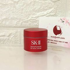 Kem dưỡng SKII Skinpower Re-New Cream chống lão hóa, phục hồi nuôi dưỡng da, 15g (New)
