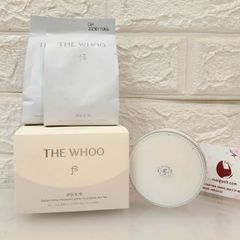Cushion The Whoo Radiant White Moisture dưỡng sáng và cover căng mượt da - TẶNG 2 lõi