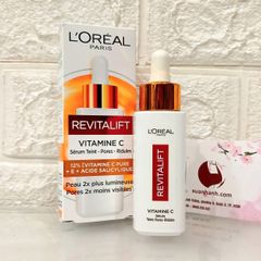 Serum L'oreal Revitalift Clinical 12% Vitamin C + HA tinh khiết - trắng sáng và căng mọng da (New)