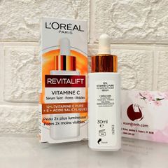 Serum L'oreal Revitalift Clinical 12% Vitamin C + HA tinh khiết - trắng sáng và căng mọng da (New)