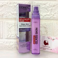 Kem dưỡng L'oreal Revitalift Filler Glass Skin sáng rạng rỡ và căng mọng như pha lê, 50ml (New)