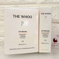 Set kem chống nắng The Whoo UV Ultimate Brightening Tone-Up bảo vệ và nâng tone sáng da (Limted)