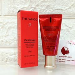 Kem chống nắng The Whoo UV Ultimate Red Vitamin bảo vệ và sáng hồng da rạng rỡ, 25ml