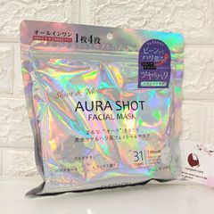 Mặt nạ Everyyou Aura Shot Facial Mask trắng sáng rạng rỡ, ẩm mượt da, 31pcs