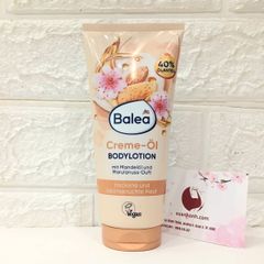 Dưỡng thể Balea Cream- Öl Almond và Marula mềm mịn cùng hương thơm ngọt ngào, 200ml (NEW)