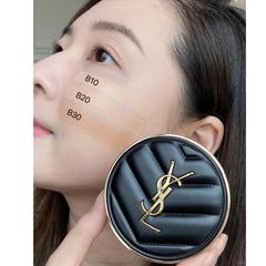 Cushion Yves Saint Laurent Encre De Peau Luminous lì mịn, che phủ tốt, #20 sáng tự nhiên.