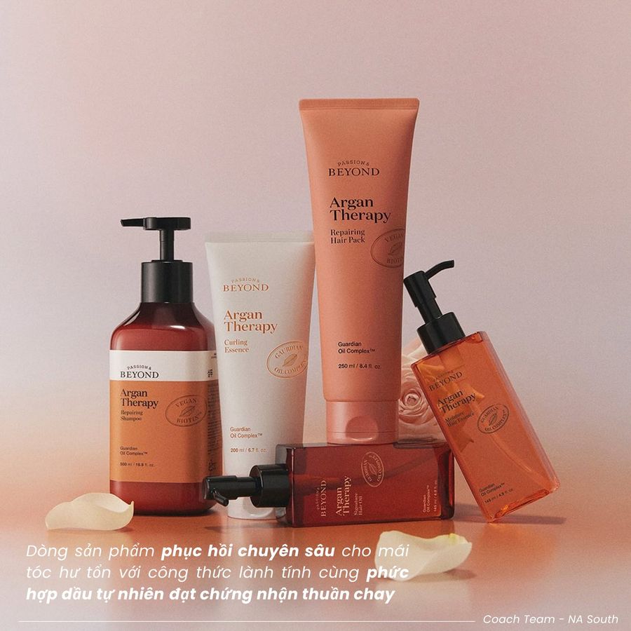 Giftset Beyond Argan Therapy chăm sóc phục hồi và nuôi dưỡng tóc chắc khỏe, mini 3sp (Hot)