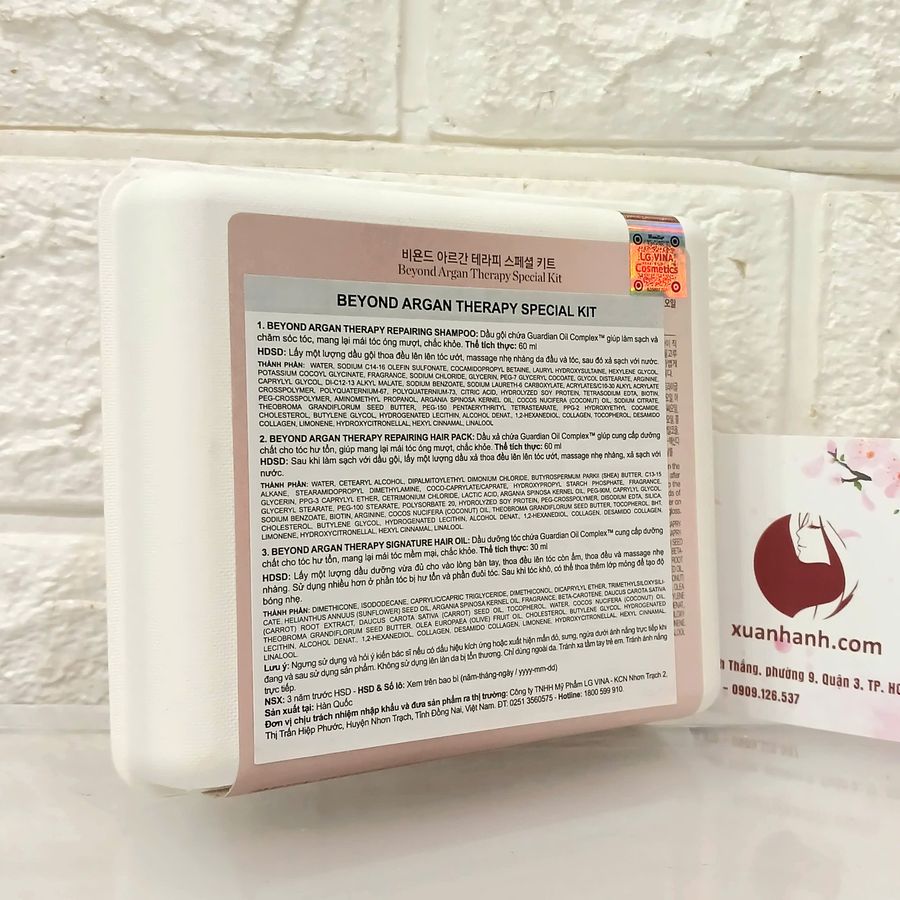 Giftset Beyond Argan Therapy chăm sóc phục hồi và nuôi dưỡng tóc chắc khỏe, mini 3sp (Hot)