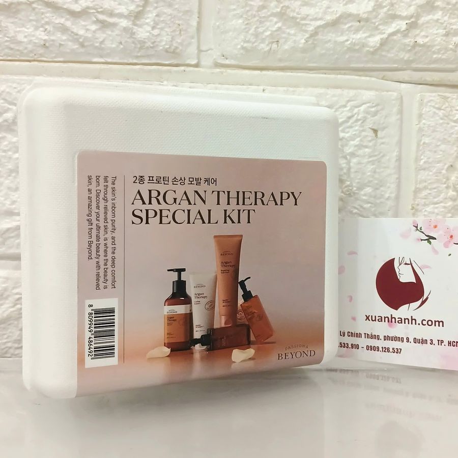 Giftset Beyond Argan Therapy chăm sóc phục hồi và nuôi dưỡng tóc chắc khỏe, mini 3sp (Hot)