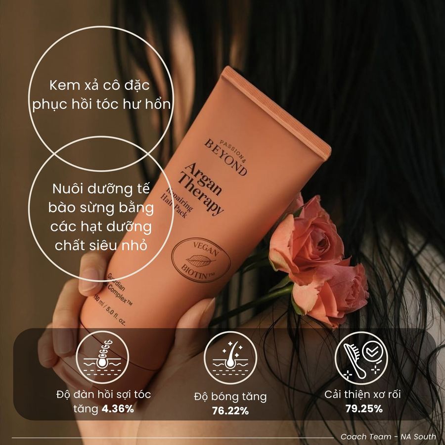 Giftset Beyond Argan Therapy chăm sóc phục hồi và nuôi dưỡng tóc chắc khỏe, mini 3sp (Hot)
