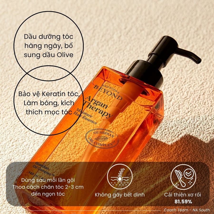 Giftset Beyond Argan Therapy chăm sóc phục hồi và nuôi dưỡng tóc chắc khỏe, mini 3sp (Hot)