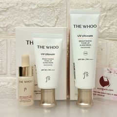 Set kem chống nắng The Whoo UV Ultimate Brightening Tone-Up bảo vệ và nâng tone sáng da (Hot New)
