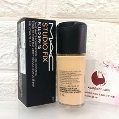 Kem nền Mac Studio Fix Fluid SPF15 lì mịn, che phủ, kìm dầu tốt #NC25 trung bình sáng (New)