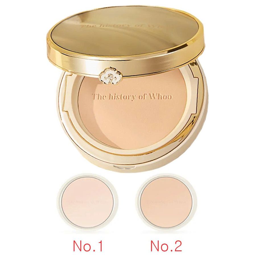 Phấn phủ The History Of Whoo Two Way Pact che phủ tốt, căng mịn da, #No.2 - sáng tự nhiên.