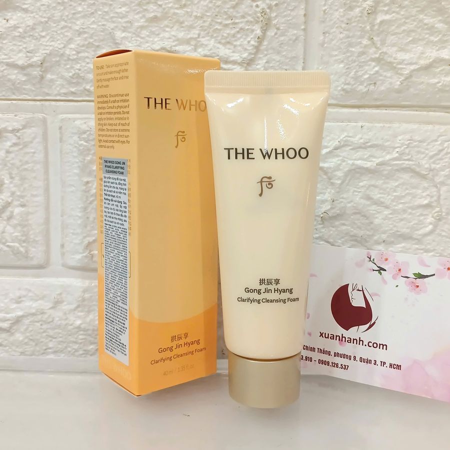 Sữa rửa mặt The Whoo GJH Clarifying sạch sâu và ẩm mượt da, 40ml