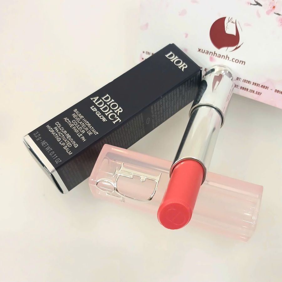 Son dưỡng Dior Addict Lip Glow mềm mượt và tăng sắc môi, #075 Gummy - hồng ánh cam (New)