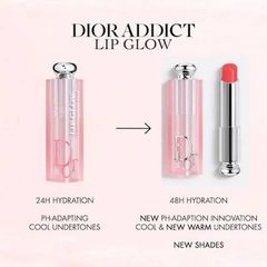 Son dưỡng Dior Addict Lip Glow mềm mượt và tăng sắc môi, #075 Gummy - hồng ánh cam (New)