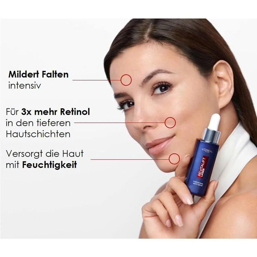 Tinh chất L'oreal PURE RETINOL NIGHT tái tạo, trẻ hoá, xóa nhăn, giảm nám, 30ml