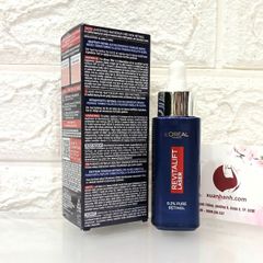 Tinh chất L'oreal PURE RETINOL NIGHT tái tạo, trẻ hoá, xóa nhăn, giảm nám, 30ml
