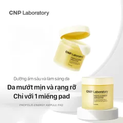 Mặt nạ CNP Laboratory Propolis Energy Ampule Pad sáng mịn và se nhỏ lỗ chân lông.
