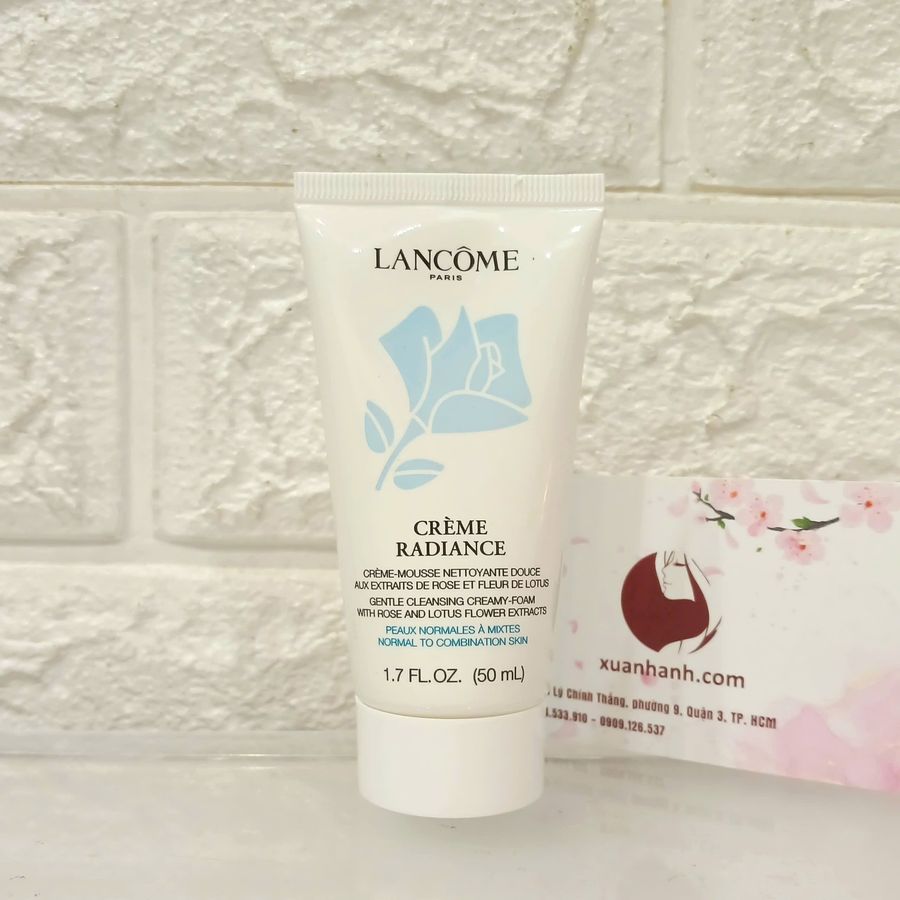 Sữa rửa mặt Lancome Creme Radiance sạch sâu, dịu nhẹ và sáng da - 50ml (NEW)