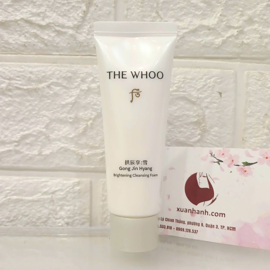Sữa rửa mặt The Whoo Gong Jin Hyang Brightening sạch sâu và tươi sáng da, 40ml