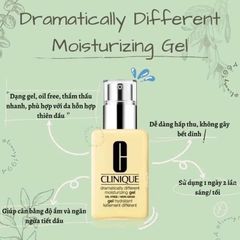 Dưỡng ẩm Clinique Dramatically Diferent Oil-Free Gel kiềm dầu và căng mịn da, 125ml