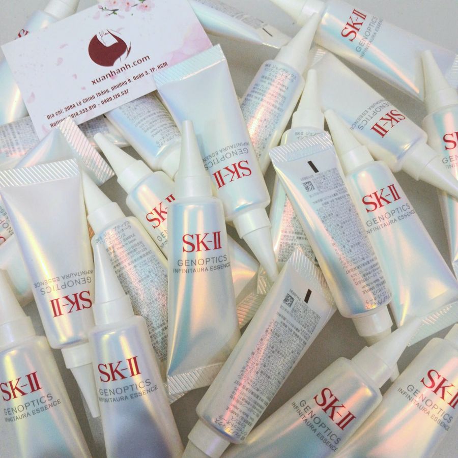Tinh chất SKII Genoptics InfinitAura Essence trắng sáng, căng mọng đều màu da, 10ml