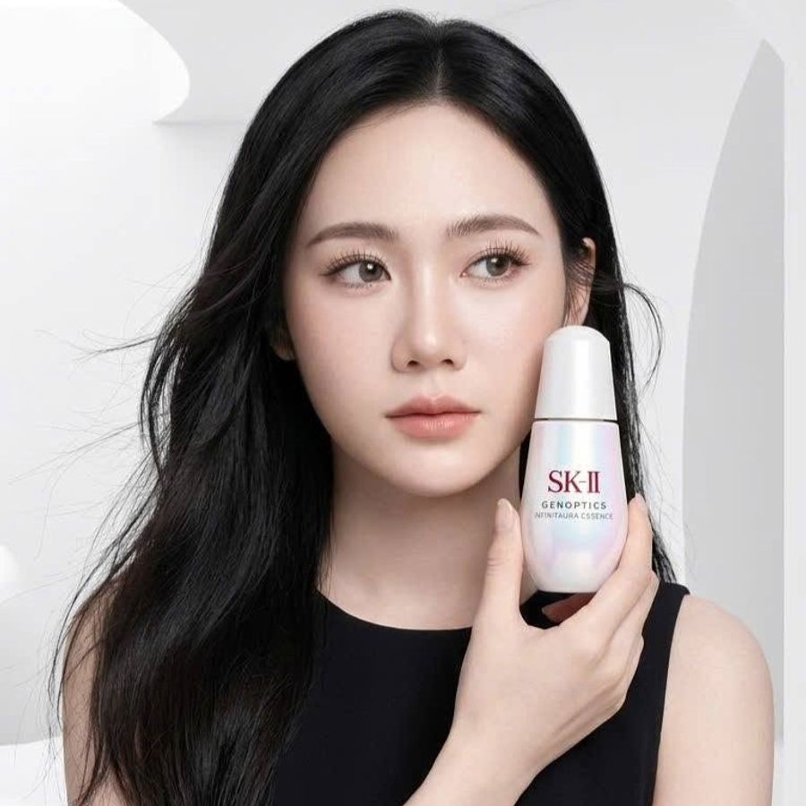 Tinh chất SKII Genoptics InfinitAura Essence trắng sáng, căng mọng đều màu da, 10ml