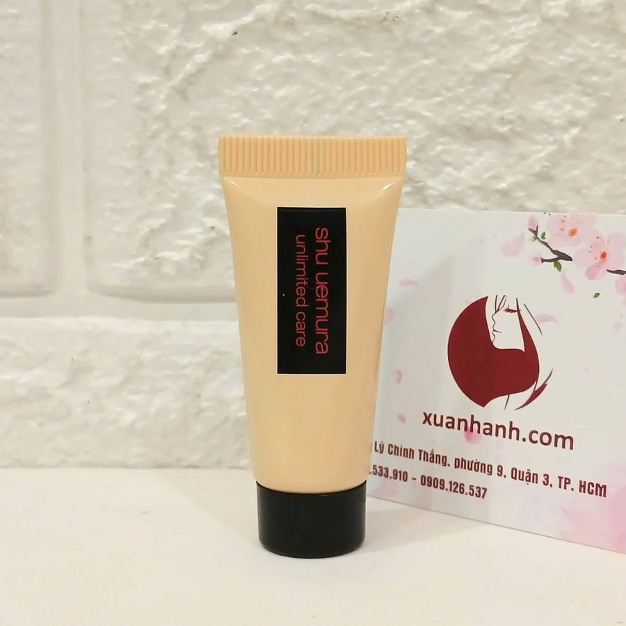 Kem nền Shu Uemura Unlimited Care che phủ căng mịn và bền màu, #584 - sáng tự nhiên, 5ml