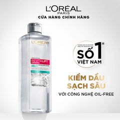 Nước tẩy trang L'oreal Revitalift Crysra sạch sâu, kiềm dầu và se lỗ chân lông - 95ml