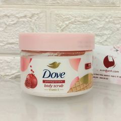 Tẩy tế bào chết Dove Pomegranate dạng hạt mịn, sạch da cùng hương lựu ngọt ngào, 280g