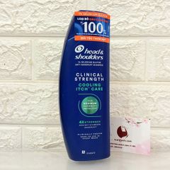 Gội xả Head & Shoulders Clinical Strength 4X Stronger mát lạnh, trị gàu 400ml, #Xanh lá - CT