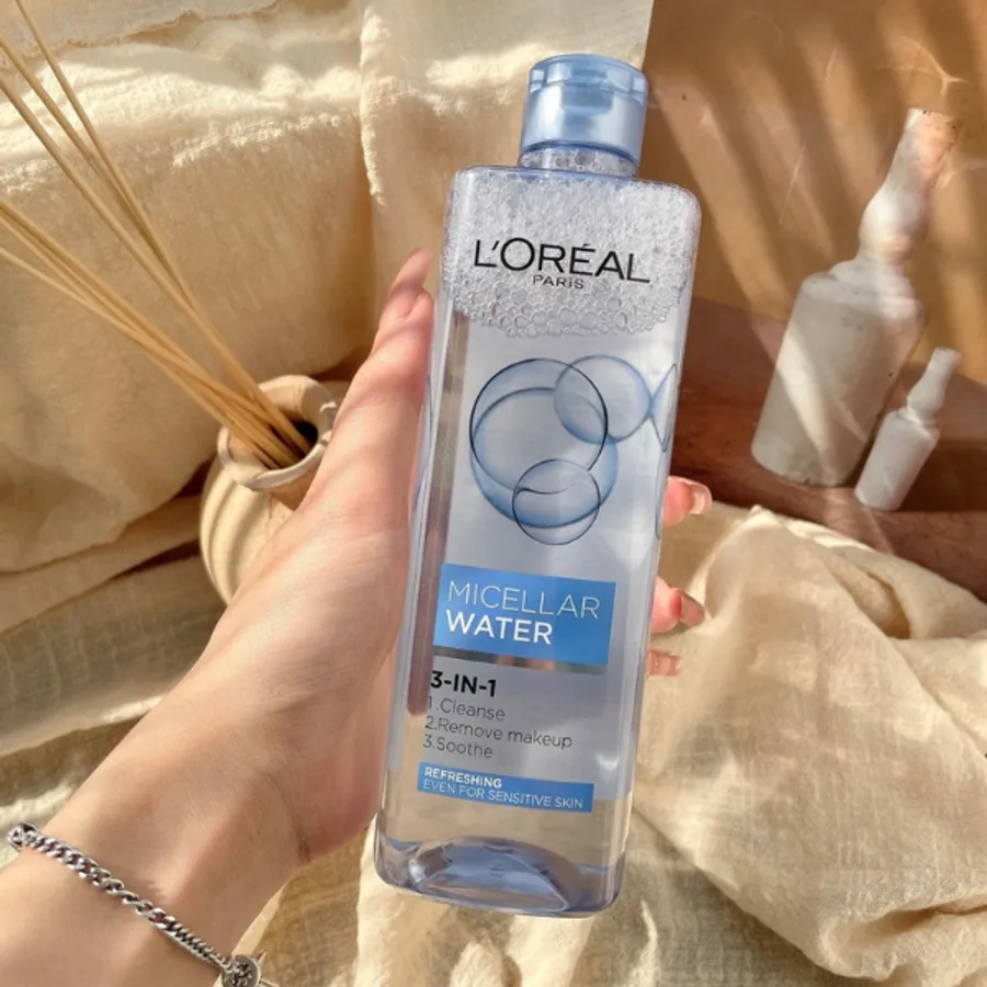 Nước tẩy trang L'oreal Micellar Water Refreshing sạch sâu, tươi mới da - 400ml