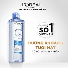 Nước tẩy trang L'oreal Micellar Water Refreshing sạch sâu, tươi mới da - 400ml