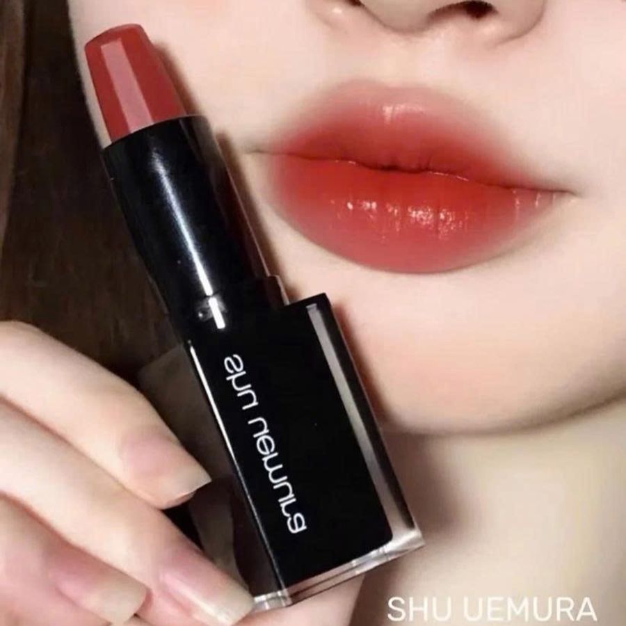 Son Shu Rouge Unlimited Kinu Matte lì mịn, #784 đỏ đất pha cam, tôn da - mini (NEW)