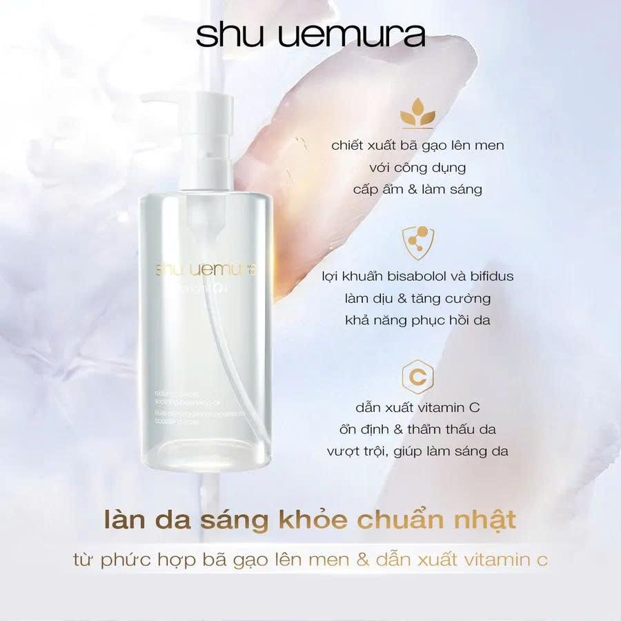Dầu tẩy trang Shu Uemura Bright Oil sạch dịu nhẹ, sáng căng mịn da - 50ml