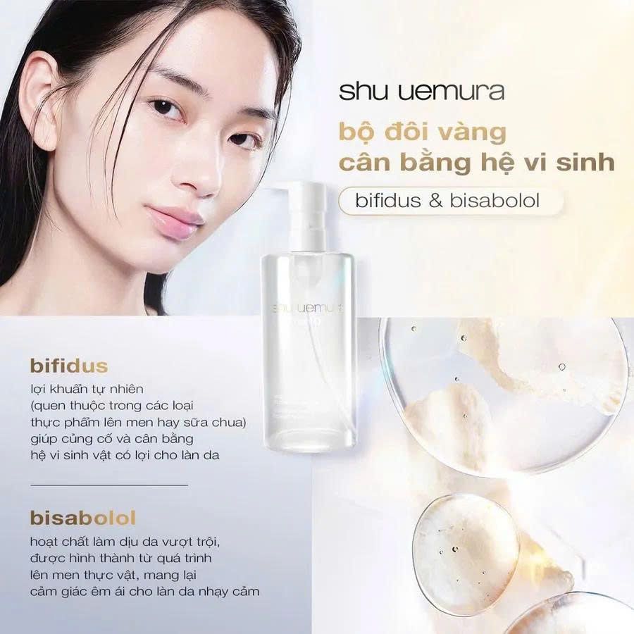 Dầu tẩy trang Shu Uemura Bright Oil sạch dịu nhẹ, sáng căng mịn da - 50ml