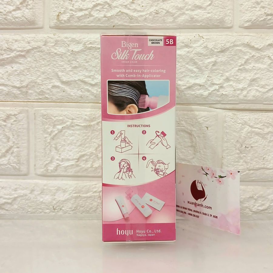 Thuốc nhuộm phủ bạc Bigen Silk Touch cao cấp, suôn mượt và đẹp - #5B nâu socola