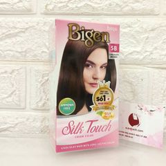 Thuốc nhuộm phủ bạc Bigen Silk Touch cao cấp, suôn mượt và đẹp - #5B nâu socola