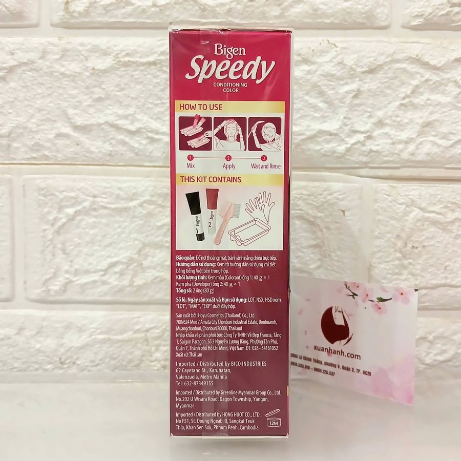 Thuốc nhuộm phủ bạc Bigen Speedy Conditioning cao cấp, nhanh và đẹp - #6 nâu caramen